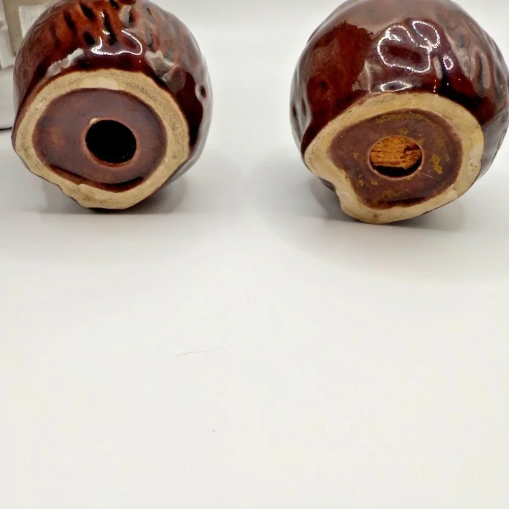 Vintage Owl Salt‎ Pepper Shakers San Juan Capistrano Mission Mid Century Pair